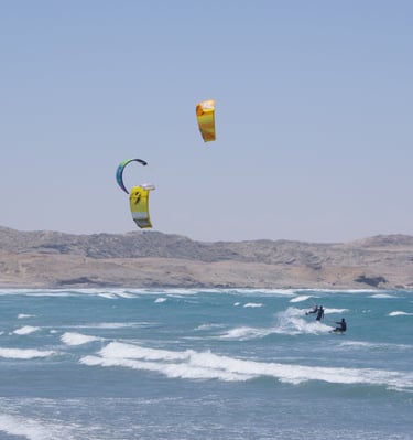 kitesurfing school trip Namibia