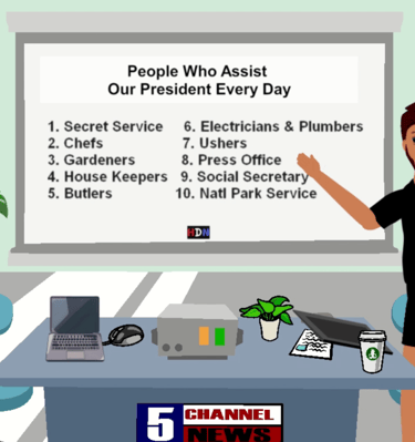 Hound Dog News for Kids S1 E2 Ruby and Brian explain about life and hero's at the White House