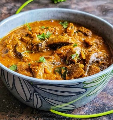 Oyster Mushroom Chettinad Sauce (South Indian style)