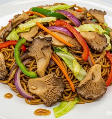 Oyster Mushroom Chow Mein