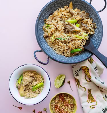 Oyster Mushroom Fried Rice