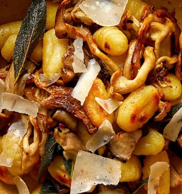 Oyster Mushroom Gnocchi with Sage Butter