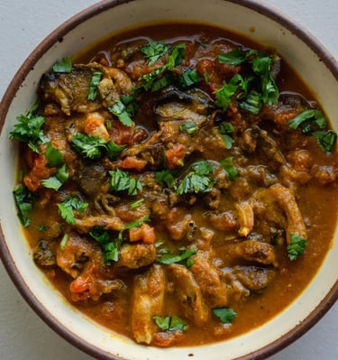 Oyster Mushroom Masala Curry