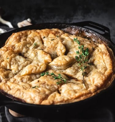 Oyster Mushroom Pot Pie