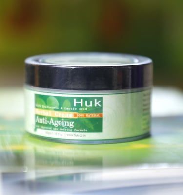 a jar of husk anti - aging cream