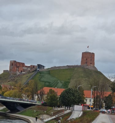 Vilniaus Auštutinės pilies liekanos, seniausias Vilniaus mūras, Gedimino pilis