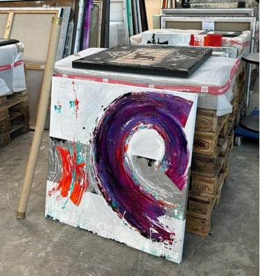 Opkoop van een grote partij kunst