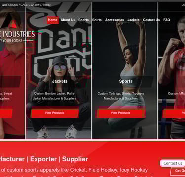 Sportswear & Casual Wear Website