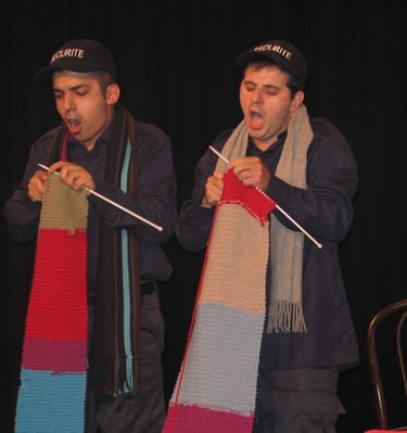 Élèves de première année sur scène 2003 — Comic Academy Paris