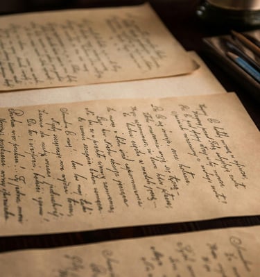 Handwriting process photo