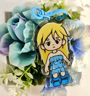 7cm acrylic keychain - like water wendy