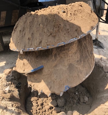 Barrena helicoidal auger para pilotes pilas de cimentación Queretaro