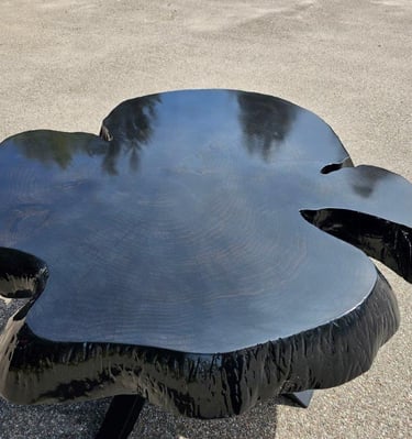 Plaster Obsydian Połysk 3 Stolik Kawowy 