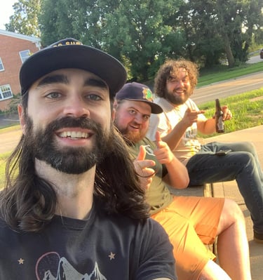 Session break with my good friends from Acidhenge