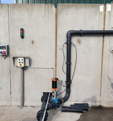 Aménagement électrique d'un poste de dépotage de produits liquide en Unité de Méthanisation