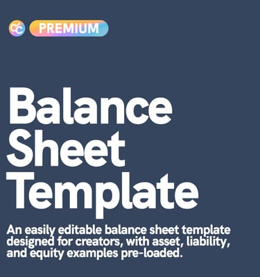 The Balance Sheet Template from Your Creative CPA