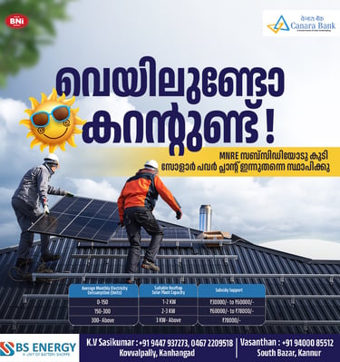 Best Digital Marketing Agency in kasaragod offers creative poster for BS Energy