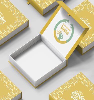 Golden Cake | Logo & Brand identity Design
