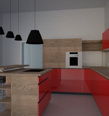 Küchenplanung, Innenarchitektur, Design