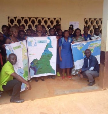 Caravane géomatique au Lycée de Zamougoué (Cameroun)