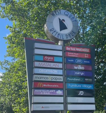 © The West Quay Retail Park. 700 parking places with chosen Shopping Brands in one location.. 