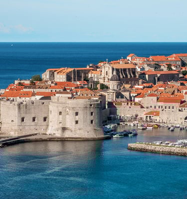 dubrovnik old town during summer