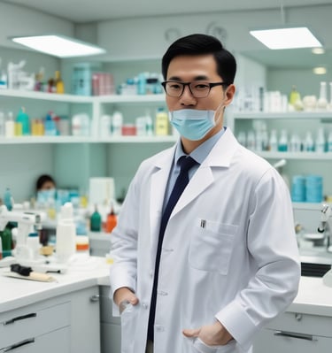 A patient consultation room with comfortable seating.