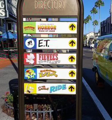 Placa da Universal Studios