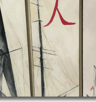 Iris Devote LITTARDI © - "Man / Homme" 2019 - huile sur toile - 110x105cm