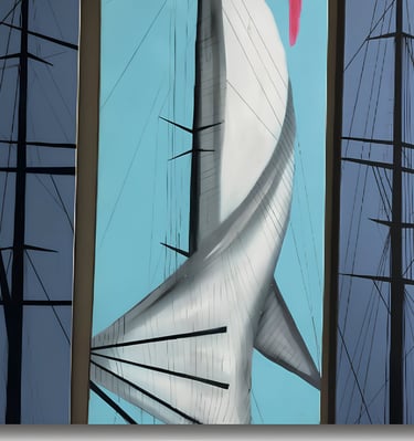 Iris Devote LITTARDI © - "River / Fleuve" 2019 - huile sur toile - 110x105cm