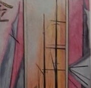 Iris Devote LITTARDI © - "Gold / Or" 2019 - huile sur toile - 110x105cm