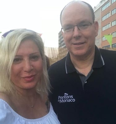 Iris Devote LITTARDI avec le SAS le Prince Albert II de Monaco