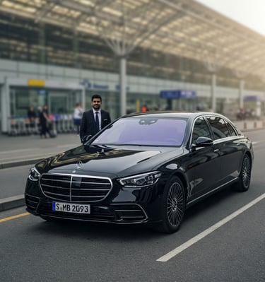S class sedan chauffeur Service in London LHR Airport