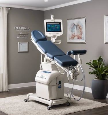 a tree filled with lots of purple and green flowers