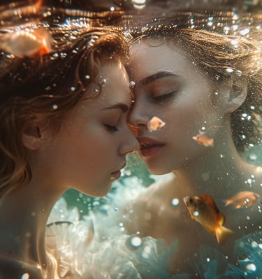amor bajo el agua