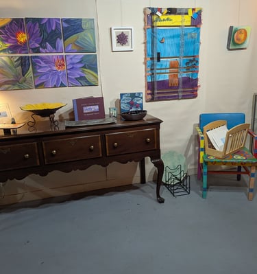 Pamela Sue Perry, interior design, collection, gallery space, handmade, Silverbird Studio