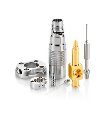 micro precision turned and machined components