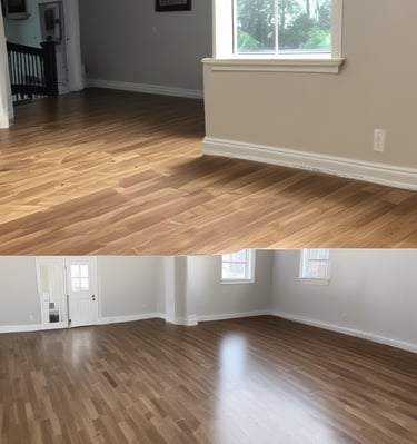 A weathered and deteriorating building facade with a mixture of architectural elements and exposed wiring. The walls exhibit significant wear and peeling paint, while open shutters reveal a lack of maintenance. A large metal tank is attached to the exterior, contributing to the cluttered appearance.