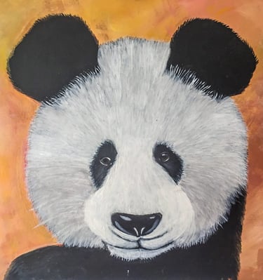 Panda - Hiperrealismo acrílico