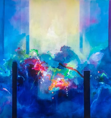 Serie - Conexiones - mixta sobre lienzo