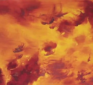 Serie Cielos - óleo sobre madera