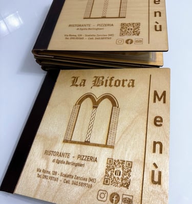 Menu pizzeria progettazione e realizzazione