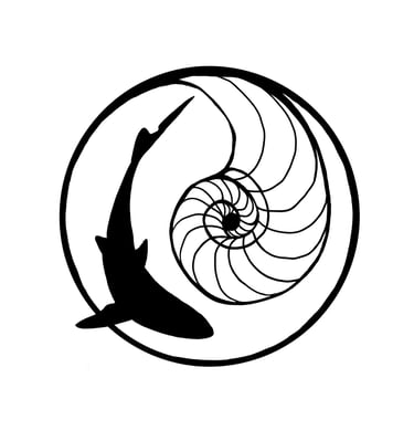 Shark Ocean Coast Logo