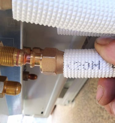 Raccord d'un dudgeon sur un multisplits