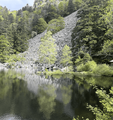 lac d'origine glaciaire du Fischboedle vallée de la Wormsa
