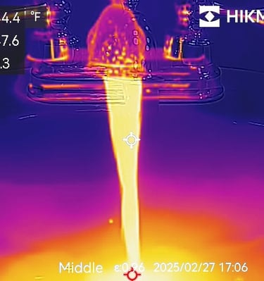 Talking about hot water!!! This was way too hot!