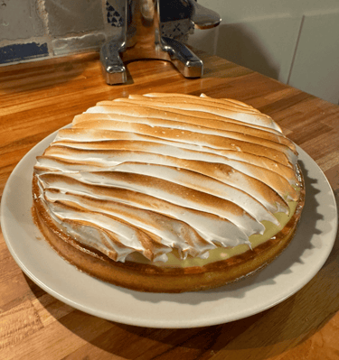 tarte au citron meringuée