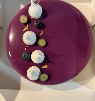 entremet myrtille vanille