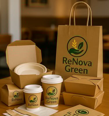 Nachhaltige Verpackung und Wiederverwendung von Abfällen 