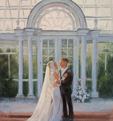 Reynolda Village Greenhouse wedding ceremony